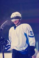 ice hockey player portrait photo