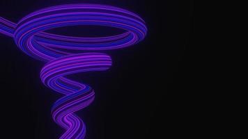 Abstract colorful neon glowing light background. Speed light illuminated. Florescent on the dark scene. Curvy moving line shape. 3D render. photo