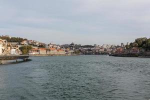 View of Porto city at the riverbank photo