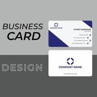 Stylish Blue Business Card Design vector