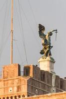 Rome, Italy, 2022 - The Mausoleum of Hadrian, known as the Castel Sant'Angelo in Rome, Italy. photo