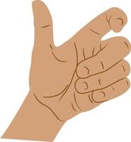 Hand gesture sign vector