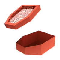 maqueta de caja estarcida png