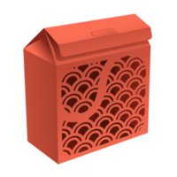 maqueta de caja estarcida png