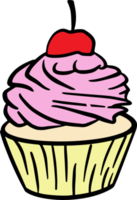 conception de dessins animés de cupcake png