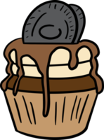 diseño de dibujos animados de cupcake png