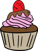 conception de dessins animés de cupcake png