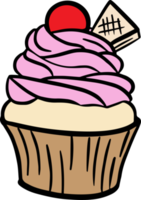 conception de dessins animés de cupcake png