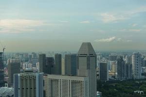 View of Singapore city skyline photo