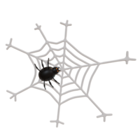 3D rendering spider web for helloween celebration day decoration png