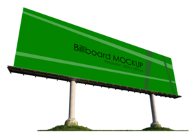 mockup-bild der 3d-rendering-standalone-plakatwand png