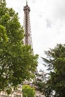 Eiffel Tower Paris portrait view photo