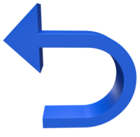 Pfeilsymbol 3D-Rendering png