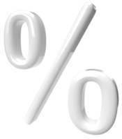 percent icon 3d rendering png