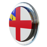 Herm Right View 3d textured glossy circle flag png