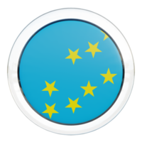 tuvalu drapeau de cercle brillant texturé 3d png