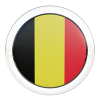 belgien 3d texturerad glansig cirkel flagga png