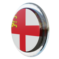 Sark Right View 3d textured glossy circle flag png