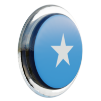 Somalia Left View 3d textured glossy circle flag png