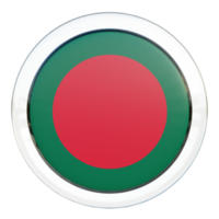 Bangladesh 3d textured glossy circle flag png