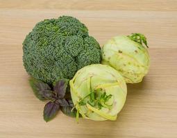 Kohlrabi and Broccoli photo