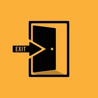 Exit icon vector image