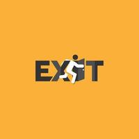 Exit icon vector image