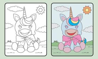 learn coloring for kids and elementary school. vector