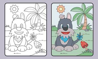 learn coloring for kids and elementary school. vector