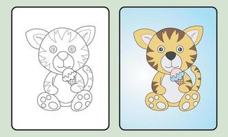 learn coloring for kids and elementary school. vector