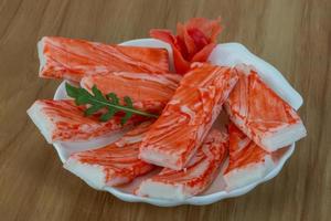 Imitation crab sticks photo