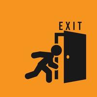 Exit icon vector image