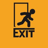 Exit icon vector image