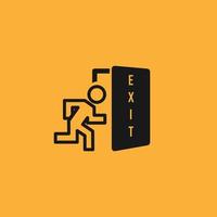 Exit icon vector image