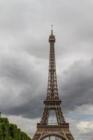 Eiffel Tower Paris portrait view photo