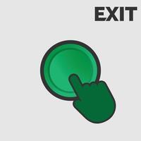 Exit icon vector image