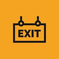 Exit icon vector image