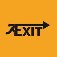 Exit icon vector image