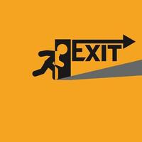 Exit icon vector image