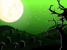 Halloween background green for banner background and etc vector