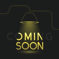 Coming soon text style effect vector