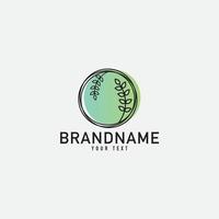 Tree Leaf Nature Logo. Flat Vector Logo Design Template Element