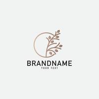 Tree Leaf Nature Logo. Flat Vector Logo Design Template Element