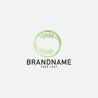 Tree Leaf Nature Logo. Flat Vector Logo Design Template Element