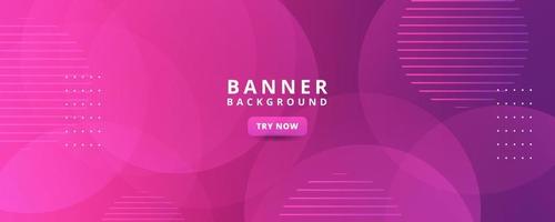 background banner. colorful, bright purple gradation vector