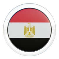 Egypt 3d textured glossy circle flag png