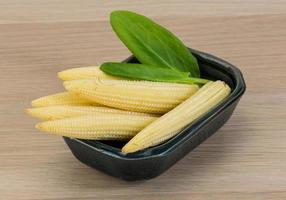 Raw baby corn photo