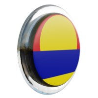 Palmyra Atoll Left View 3d textured glossy circle flag png