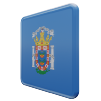 Melilla Right View 3d textured glossy square flag png