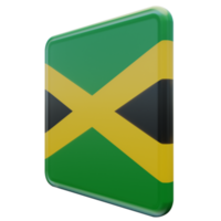 Jamaica Right View 3d textured glossy square flag png